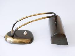 Rare Elegant Mid Century Modern Brass Piano Lamp or Desk Light Germany 1950s - 3665700