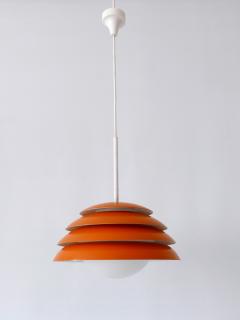 Rare Elegant Mid Century Modern Pendant Lamp or Hanging Light Germany 1960s - 2953649