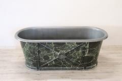Rare Empire Antique Galvanized Sheet Military Bathtub - 2201907