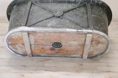 Rare Empire Antique Galvanized Sheet Military Bathtub - 2201914