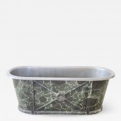 Rare Empire Antique Galvanized Sheet Military Bathtub - 2202190