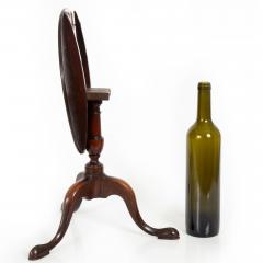 Rare English Queen Anne Antique Miniature Salesman Sample Tilt Top Table - 4501279