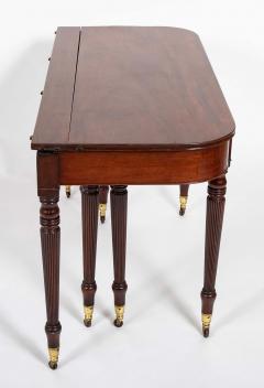 Rare English Regency Scissor Support Extension Dining Table - 4336952