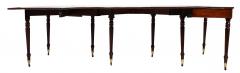 Rare English Regency Scissor Support Extension Dining Table - 4336961