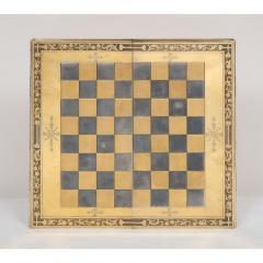 Rare English Silver Gilt Book Form Chess and Backgammon Game Board circa 1976 - 1062896