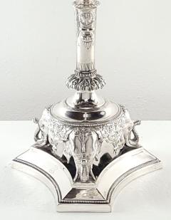 Rare English Silver Plated Partial Candelabra in the Indian Style circa 1860 - 3707201