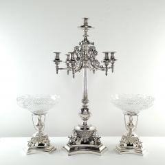 Rare English Victorian Silver Plated Garniture in the Indian Taste circa 1860 - 3680225