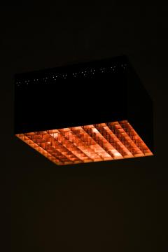 Rare Flush Mount Ceiling Lights in Copper Lacquer and Metal 1960s - 4572018
