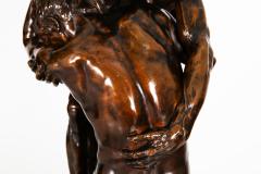 Rare French Bronze Sculpture Return of Prodigal Son by Ernest Dubois - 4551529