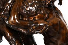 Rare French Bronze Sculpture Return of Prodigal Son by Ernest Dubois - 4551539