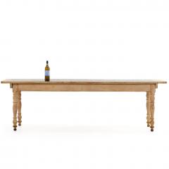 Rare French Painted Pine Farm Table 19th C  - 4730472