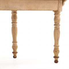 Rare French Painted Pine Farm Table 19th C  - 4730474