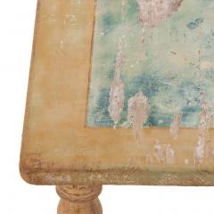 Rare French Painted Pine Farm Table 19th C  - 4730477