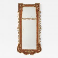 Rare George II Walnut and Parcel Gilt Mirror c 1740 - 4718256