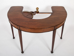 Rare George III Mahogany Drop Leaf Hunt Table with Swivel Bottle Server - 2915597