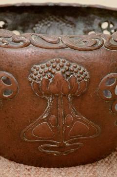 Rare German Art Nouveau Copper Planter - 1215873