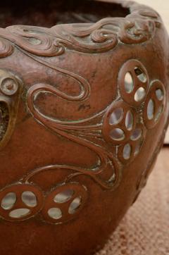 Rare German Art Nouveau Copper Planter - 1215875