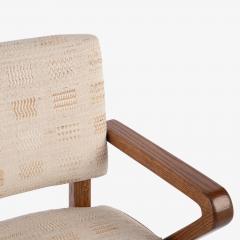 Rare Grasshopper Form Accent Chair in Hand Woven Silk Linen - 4421235