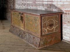 Rare Hispano Moresque Mudejar Painted Coffer - 4357522