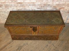 Rare Hispano Moresque Mudejar Painted Coffer - 4357527