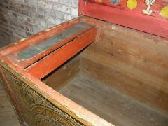 Rare Hispano Moresque Mudejar Painted Coffer - 4357529