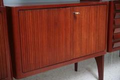 Rare Italian Modern Mahogany Tall Bookcase - 4702775