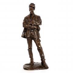 Rare Italian Modernist Bronze Sculpture of General Sirtori by Enrico Butti - 4617778