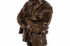Rare Italian Modernist Bronze Sculpture of General Sirtori by Enrico Butti - 4617786