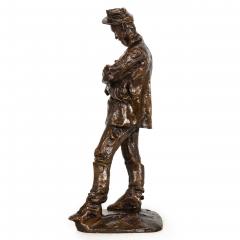 Rare Italian Modernist Bronze Sculpture of General Sirtori by Enrico Butti - 4617787