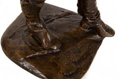 Rare Italian Modernist Bronze Sculpture of General Sirtori by Enrico Butti - 4617788