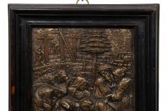 Rare Italian Renaissance 16th Century Bronze Plaque The Lamentation of Christ  - 4798948