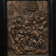 Rare Italian Renaissance 16th Century Bronze Plaque The Lamentation of Christ  - 4798949