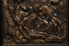 Rare Italian Renaissance 16th Century Bronze Plaque The Lamentation of Christ  - 4798950