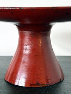 Rare Japanese Negoro Stem Dish Momoyama Edo Period - 4441671