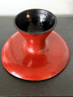 Rare Japanese Negoro Stem Dish Momoyama Edo Period - 4441678