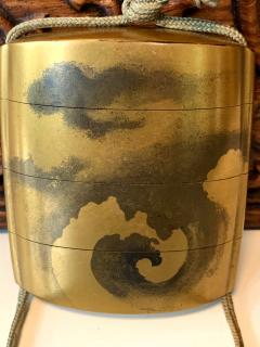 Rare Japanese Sumi e Lacquer Inro Yamada Jokasai Edo period - 1667651