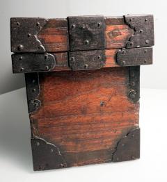 Rare Japanese Wood Chest Zenibako on Custom Stand - 1389588