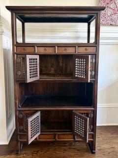 Rare Large Antique Four Level Korean Scholar Bookcase with COA - 4518851