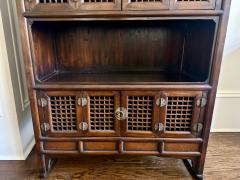 Rare Large Antique Four Level Korean Scholar Bookcase with COA - 4518854