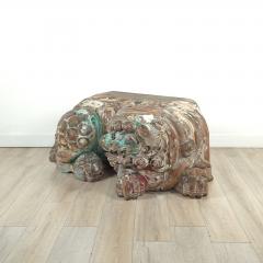Rare Large Edo Japanese Carved Wooden Temple Lion 19th century or earlier - 4144574