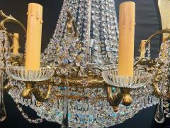 Rare Large Louis XVI Empire Style Bronze and Crystal Chandelier - 1649727
