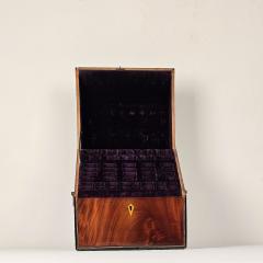 Rare Large Mahogany Cutlery Box England circa 1880 - 4570863