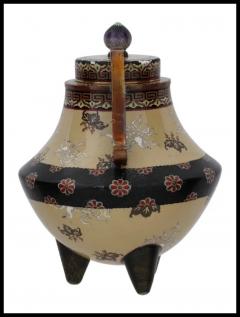 Rare Large Meiji Period Japanese Cloisonne Censer - 3903322