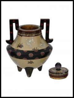 Rare Large Meiji Period Japanese Cloisonne Censer - 3903339