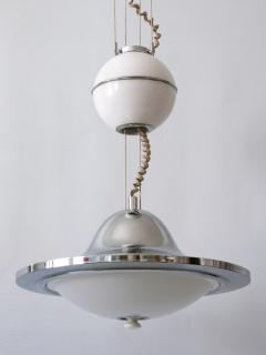 Rare Large Mid Century Modern Counterweight Pendant Lamp UFO Italy 1960s - 2677834