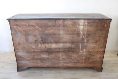 Rare Late 17th Century Italian Solid Walnut Louis XIV Antique Sideboard - 3555739