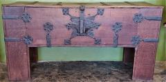 Rare Late Medieval 16th Century German Wrought Iron Oak Chest or Stollentruhe - 1821548