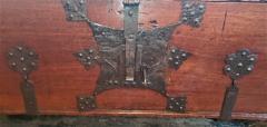 Rare Late Medieval 16th Century German Wrought Iron Oak Chest or Stollentruhe - 1821550