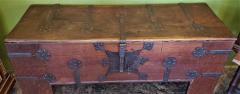 Rare Late Medieval 16th Century German Wrought Iron Oak Chest or Stollentruhe - 1821562