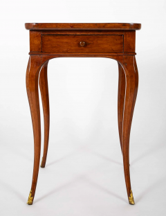 Rare Louis XV Mahogany Tray Top Single Drawer Side Table - 3882414